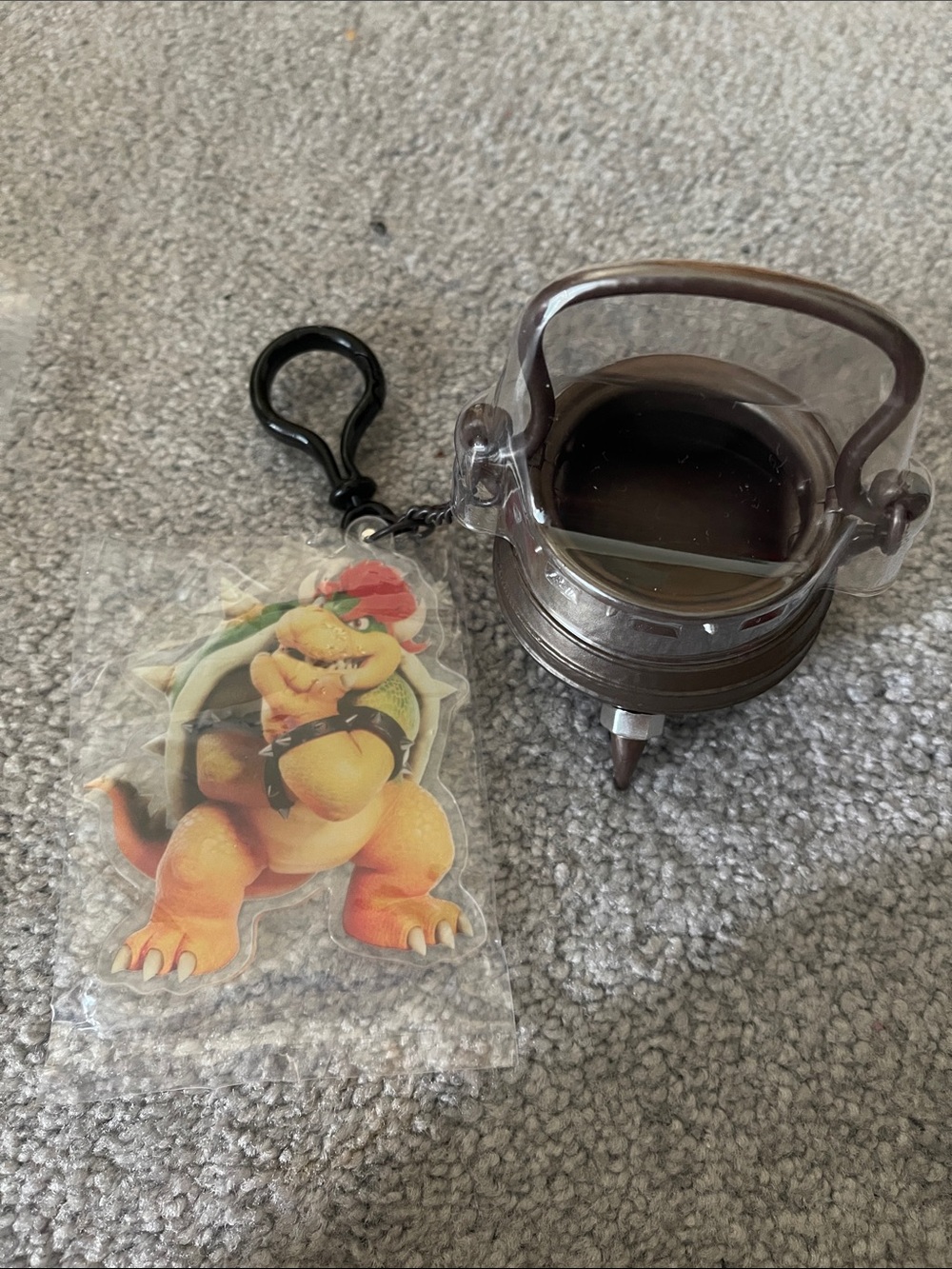 Nintendo Bowser Keychain with Cauldron, the Super Mario Galaxy movie